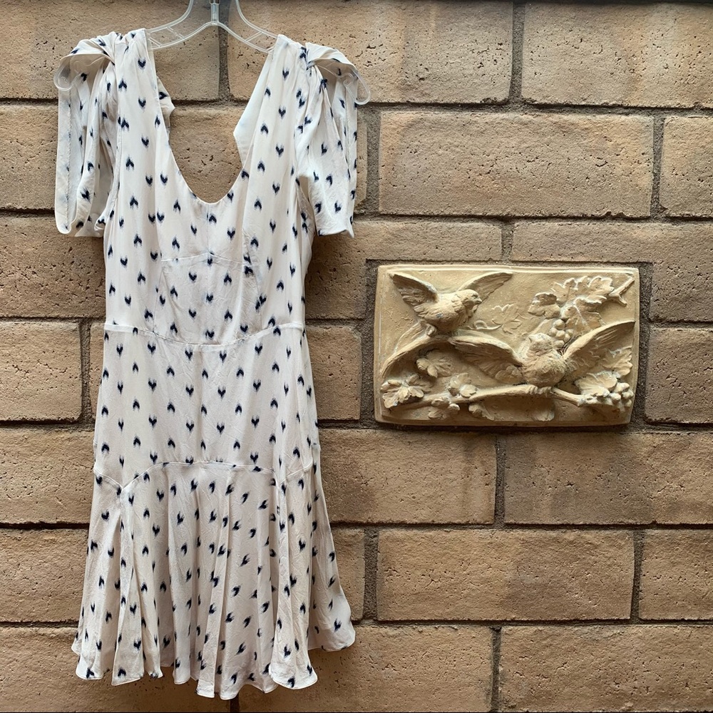 Rebecca Taylor Ikat Hearts Dress 🤍🖤🤍